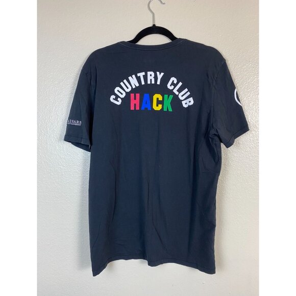 G/Fore Country Club Hack Graphic Black Tee T- Shirt Men size Large Golf Casual - Picture 13 of 14